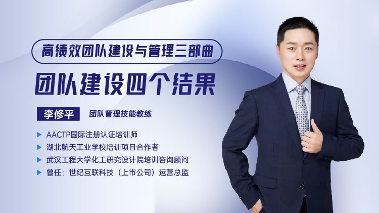 高績(jī)效團(tuán)隊(duì)建設(shè)與管理三部曲-團(tuán)隊(duì)建設(shè)四個(gè)結(jié)果線(xiàn)上課程